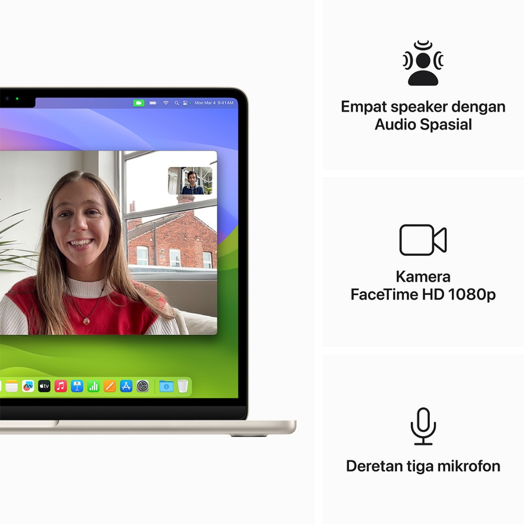 Apple MacBook Air (15 inci, M3, 8GB/512GB)