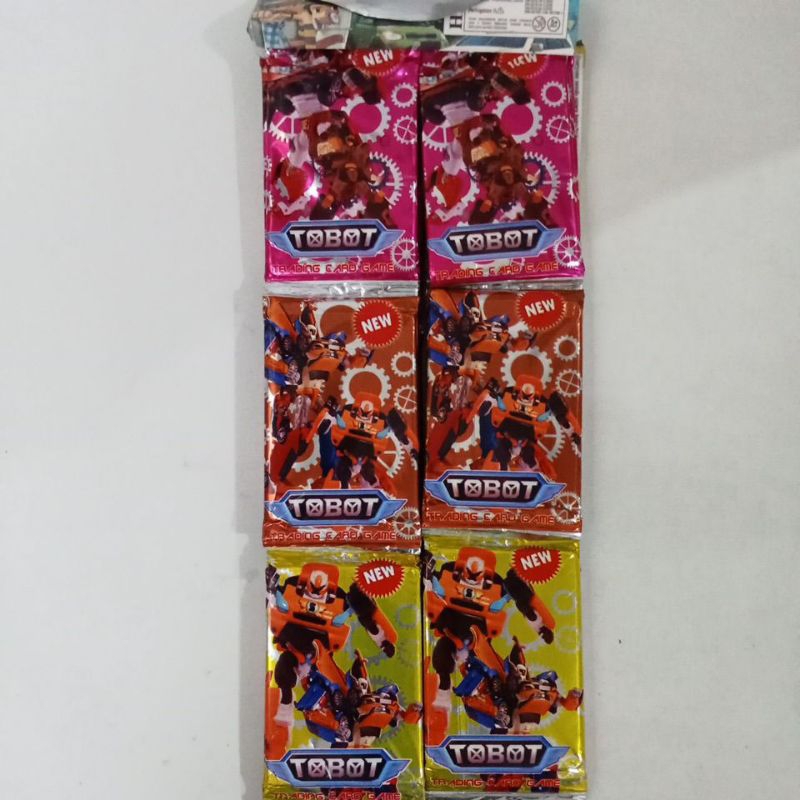 Isi 12 pcs Kartu Foil Tobot Trading Card Game ukuran 6 x 9 cm mainan anak jadul jaman dulu viral mur