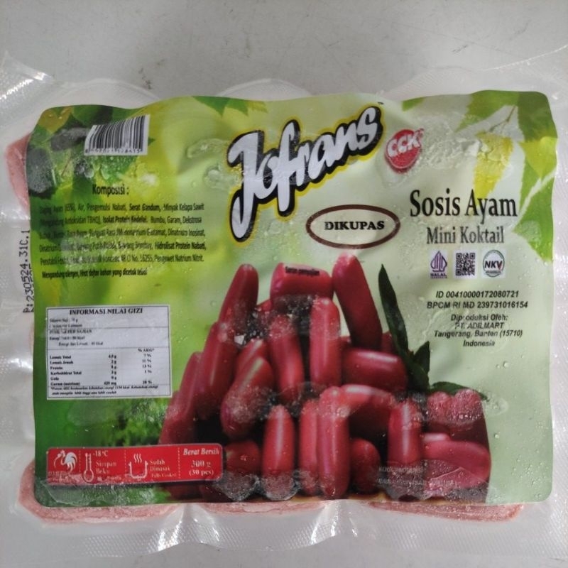 

JOFRANS Sosis Ayam Mini Koktail 300gr