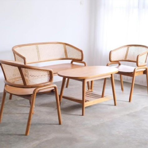 kursi rotan kayu jati,kursi teras rotan kayu jati, kursi rotan vintage