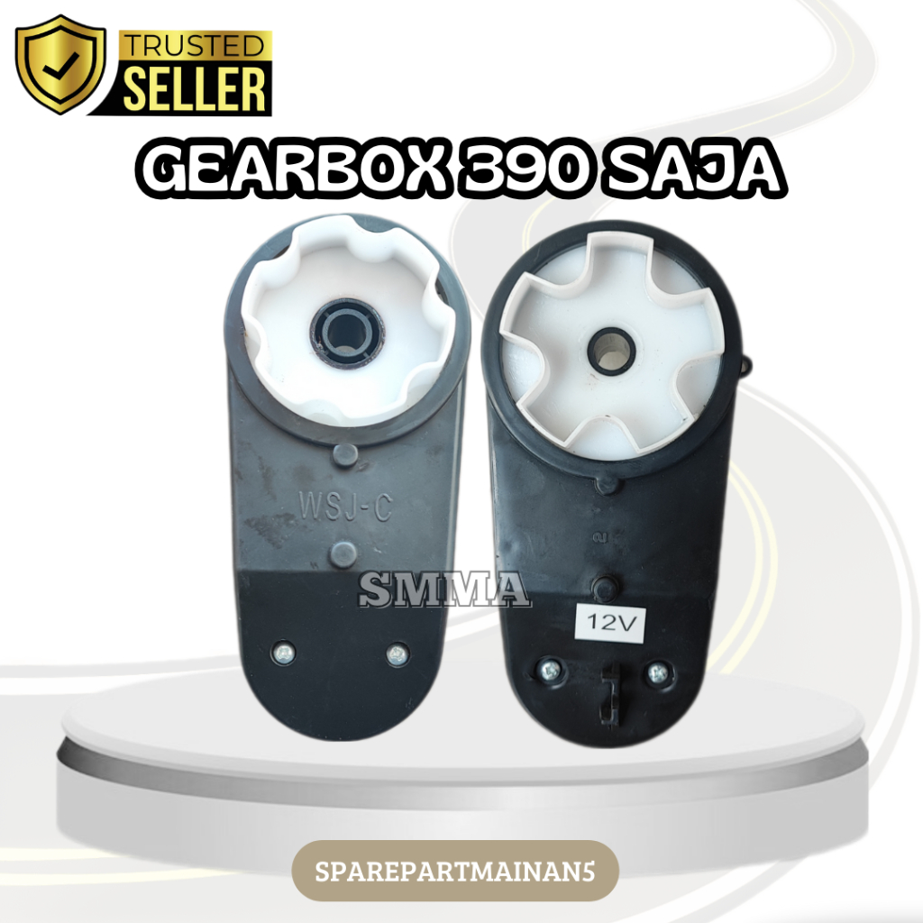 SMA5 || Gearbox Mobil Aki 390 TANPA DINAMO Pliko/Gear/Mobil aki/Mobil/motor Mainan