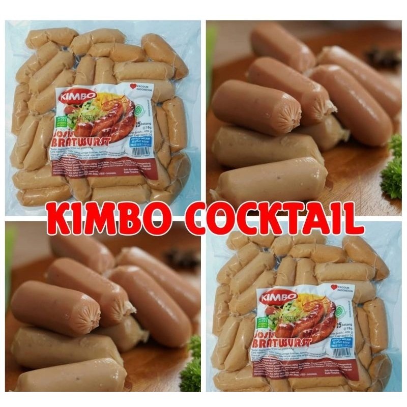 

Sosis kimbo mini bratwurst cocktail 450 gram isi 25 pcs