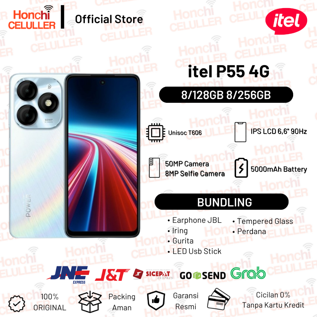 itel P55 4G NFC 8/256GB 8/128GB Garansi Resmi Infinix Indonesia