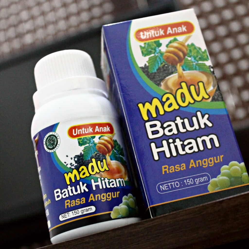 ELIMAN - Madu Batuk Anak Rasa Anggur Eliman 150gr ORIGINAL Madu Hitam batuk