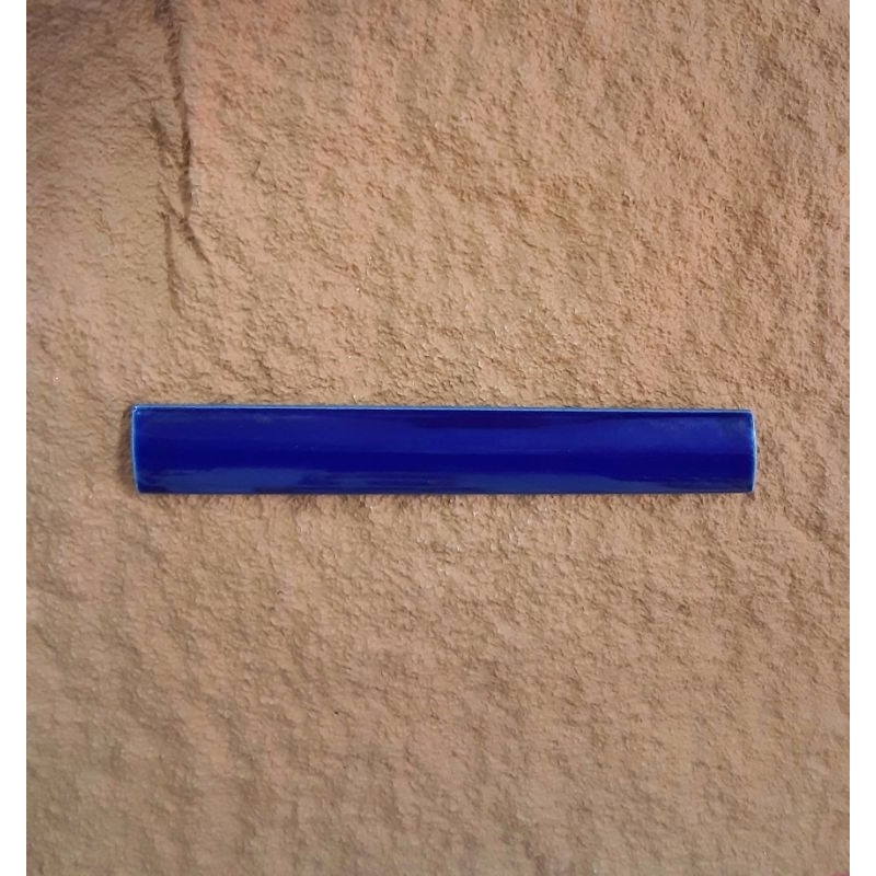 LIS KERAMIK KUKU MACAN 20 CM BIRU TUA NAVY BLUE