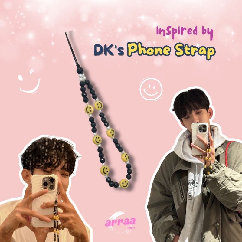 READY STOCK Gantungan HP DK SEVENTEEN | Phone Strap Manik | Phone Strap Beads | Strap Phone DK Seven