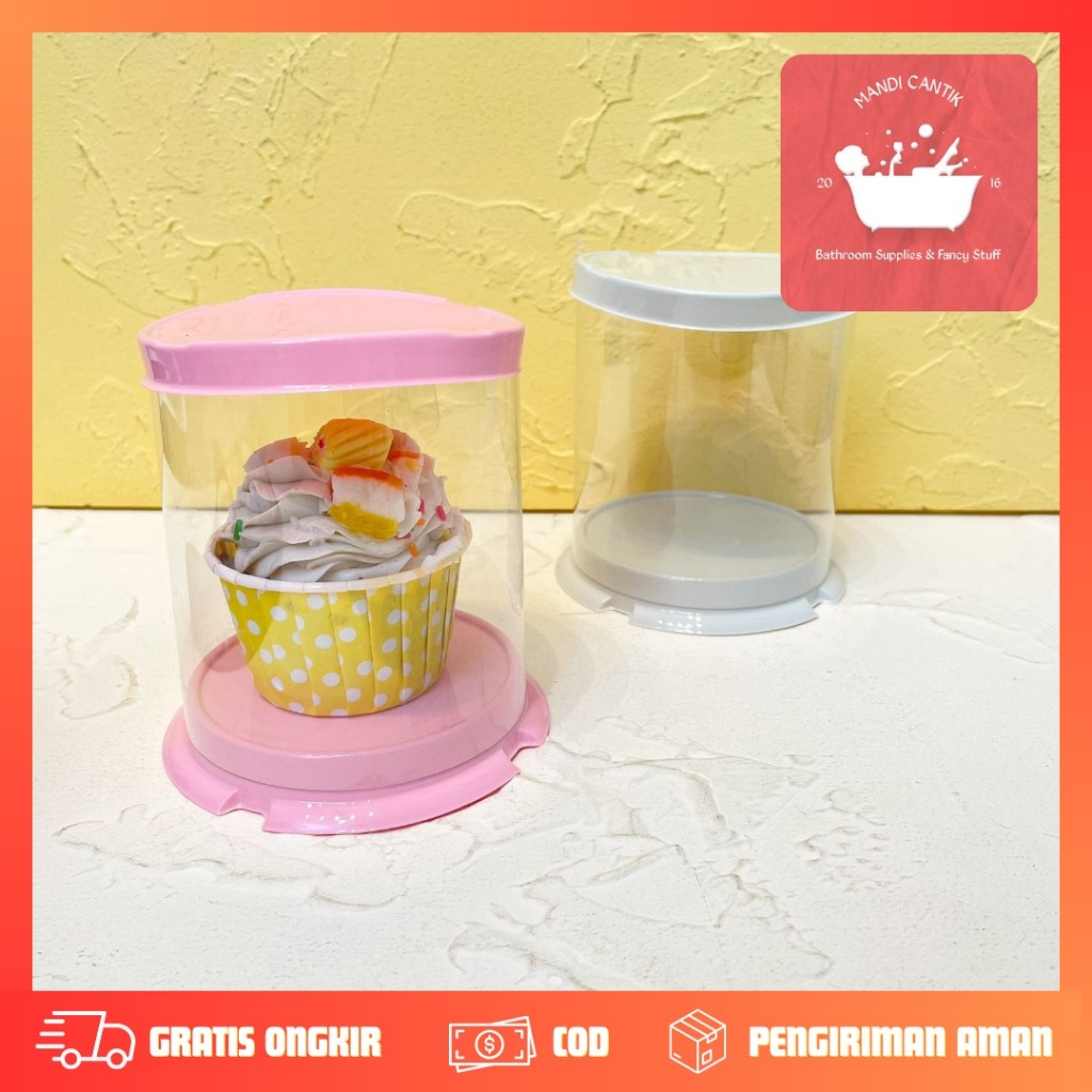 Box Cupcake Satuan / Box Mika Cupcake / Tempat Cupcake / Box Cupcake Isi / Box Cake / Box Kue / Pack