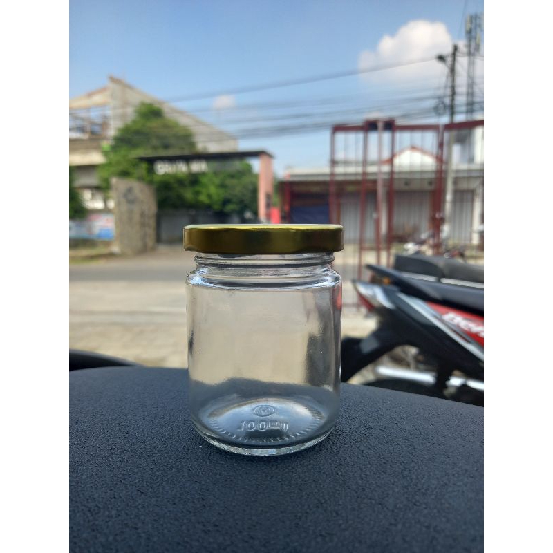 Jar Kaca 100 ml / Toples Kaca 100ml Tutup Alumunium