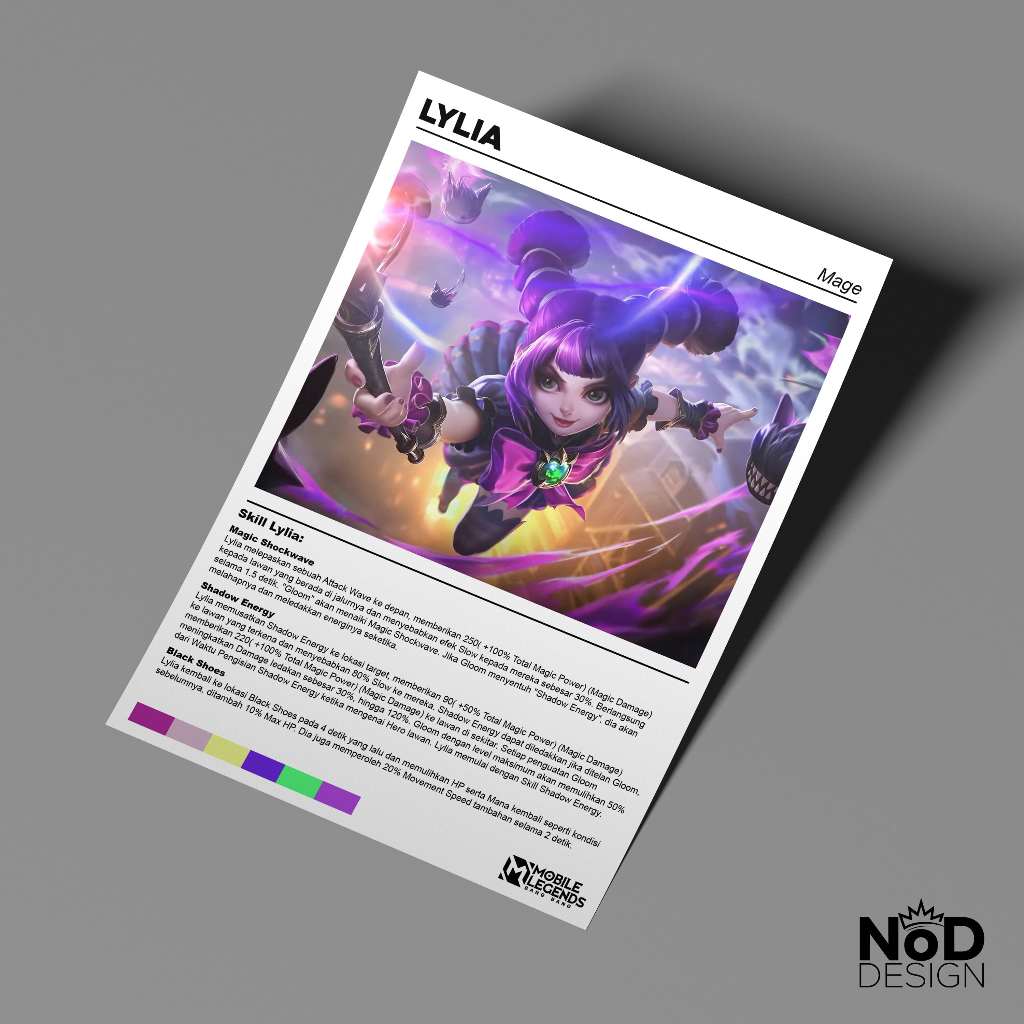 Poster Lylia Mobile Legends Bang Bang A3
