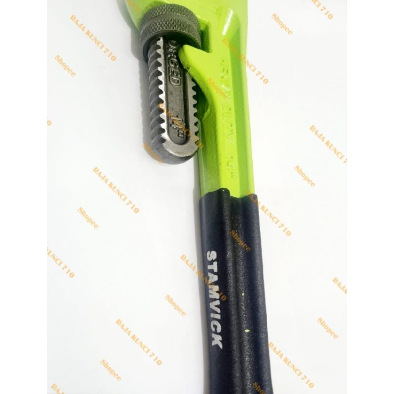 STAMVICK Kunci Pipa Gagang Karet 12" Heavy Duty STAMVICK