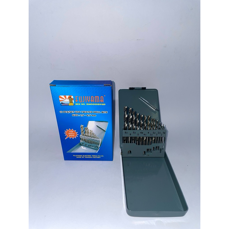 mata bor besi set 13pcs fujiyama/mata bor kayu/mata bor set 13pcs fujiyama/mata bor set fujiyama 13p