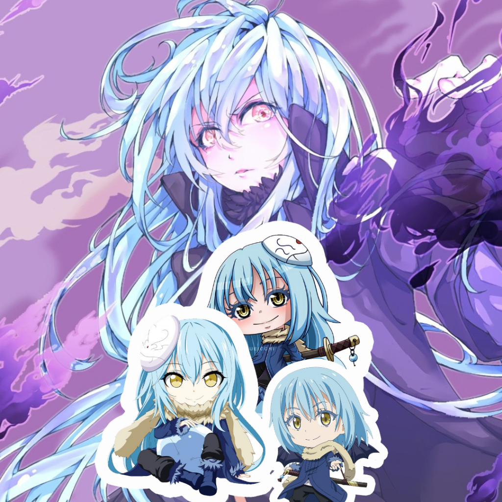 gantungan kunci akrilik anime Rimuru Tempest