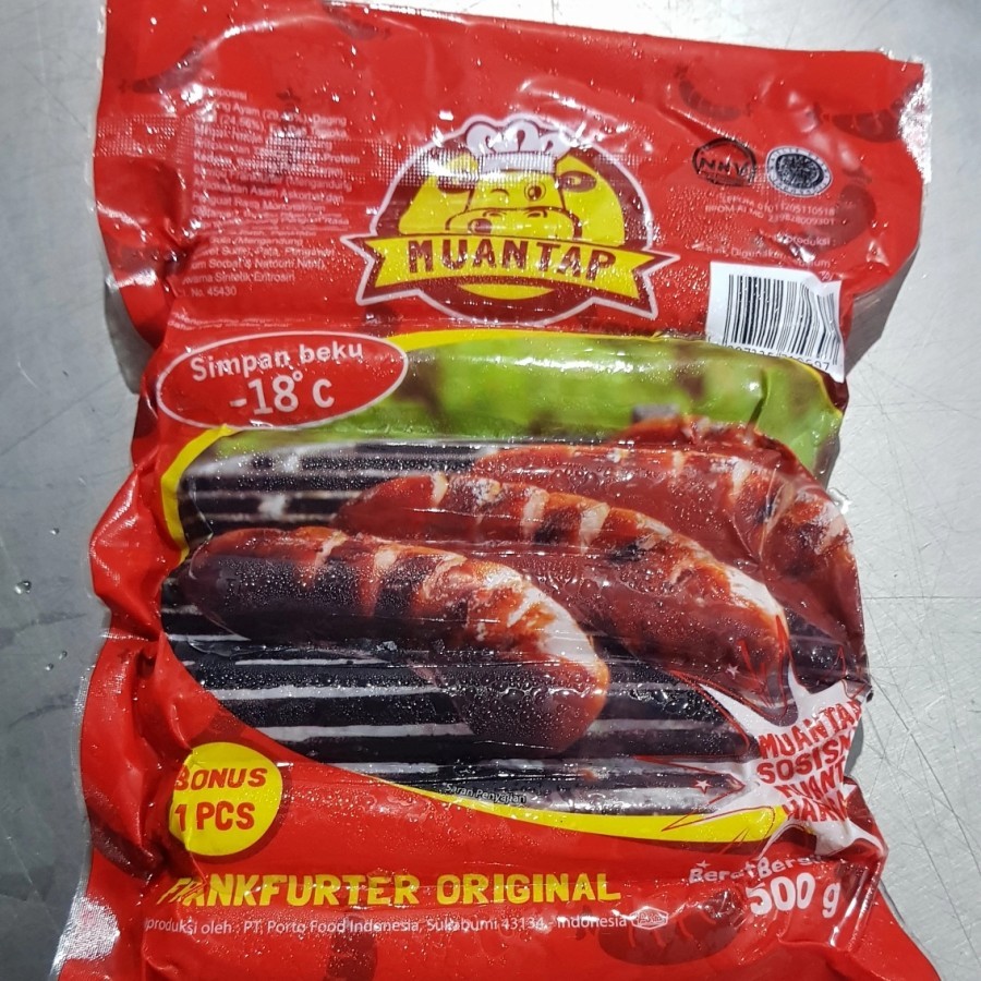 

Muantap sosis frankfurter jumbo ori 500 gram