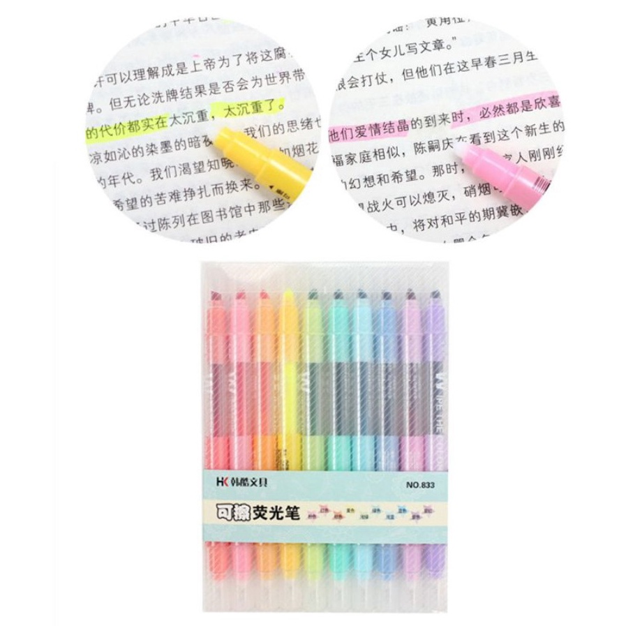 

KODE X25Z 1pcs Spidol Highlighter Cair Warna Pastel Bisa Dihapus 833