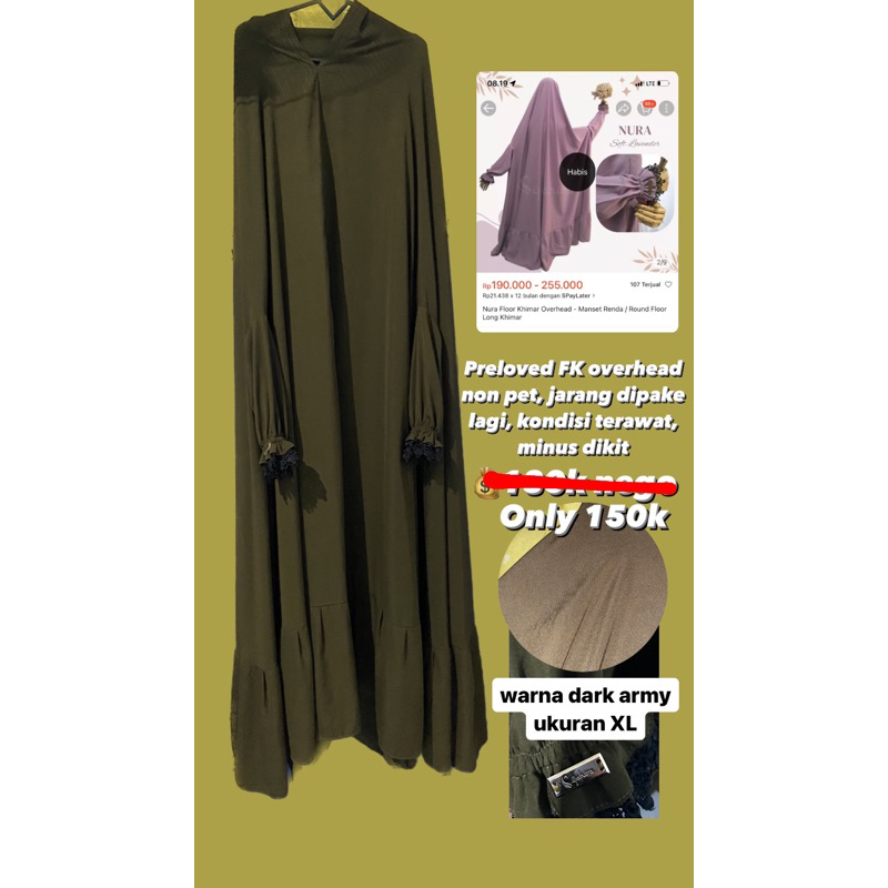 khimar floor preloved