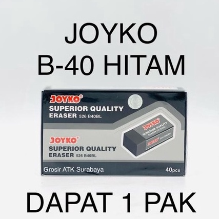 

KODE V96O DAPAT 1 PAK PENGHAPUS JOYKO B4 HITAM Stip Eraser Joyko Kecil B4 B 4 526B4BL Hitam