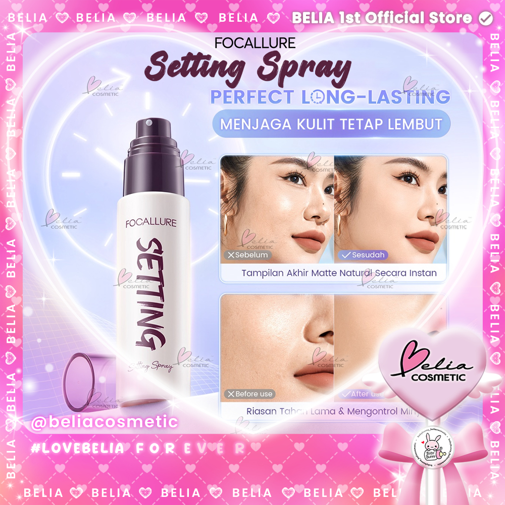 ❤ BELIA ❤ FOCALLURE Hydrating Setting Spray Fixed Makeup #PerfectLock | Long Lasting | Flawless