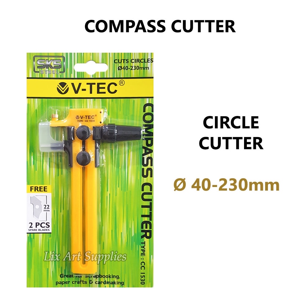 

KODE V83U VTEC Compass Cutter Circle Cutter CC153 Pemotong Lingkaran