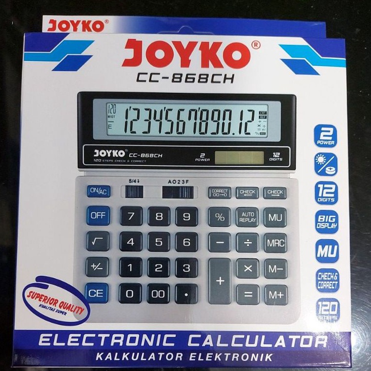 

KODE Y43V Kalkulator Joyko CC868 ch