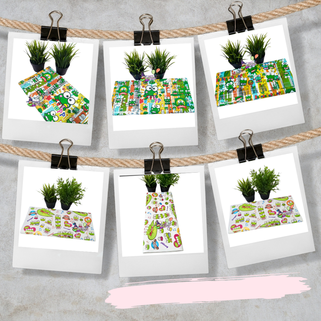 

Kertas Kado Keroppi Glossy (5 Lembar)