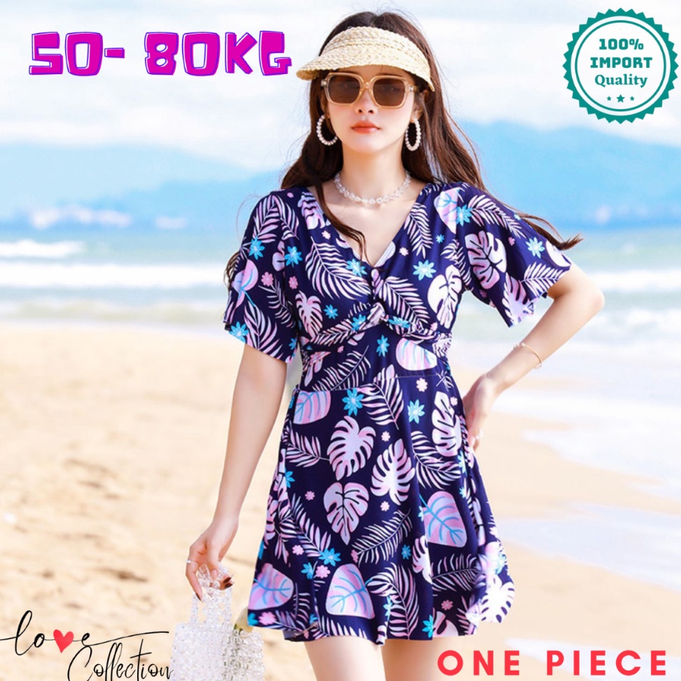 KODE Y52R Baju Renang Wanita One Piece Nuansa Bali Kualitas Premium Baju Pantai Dress Import Swimsui