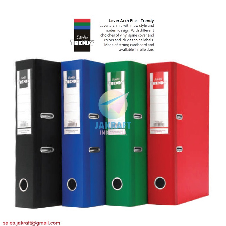 

Spesial Edition 1 Pcs Ordner BANTEX Trendy 1446 FC Folio F4 Size 7 Cm Warna Hitam Biru Merah Hijau