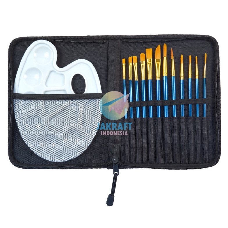 

KODE N36H 1 Set Paket Kuas Cat Lukis Set JOYKO BRS7 isi 12 Brush No112 Palette Palet PLT111 Hardcase Lengkap