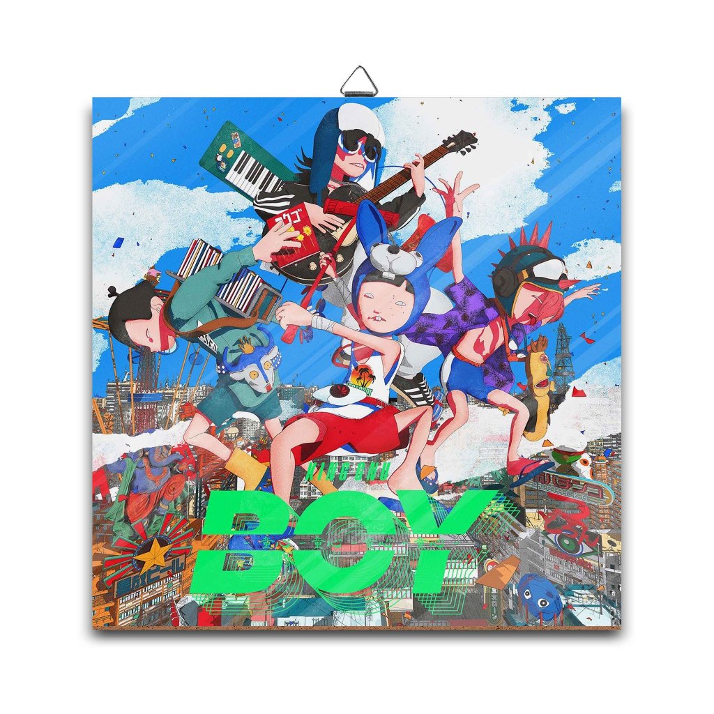 Poster dinding kayuKING GNU BOY-JAPAN MUSICmaterial MDF