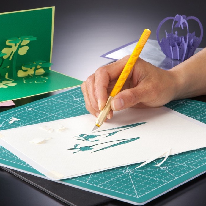 

KODE X33V OLFA Pisau Cutter Pen AK15B Art Knife With 5 Blades