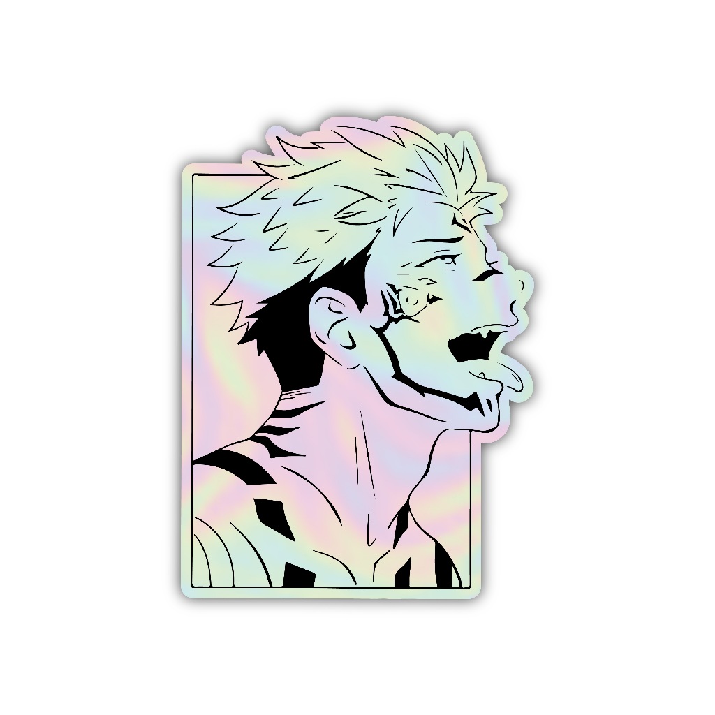 

Z206 sticker anime jujutsu kaisen, stiker hologram satuan