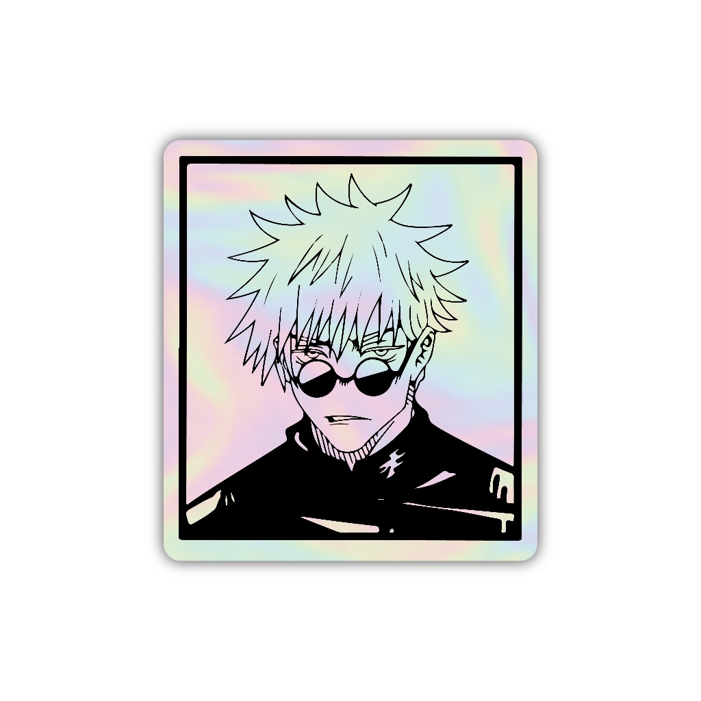 

Z209 sticker anime jujutsu kaisen, stiker hologram satuan