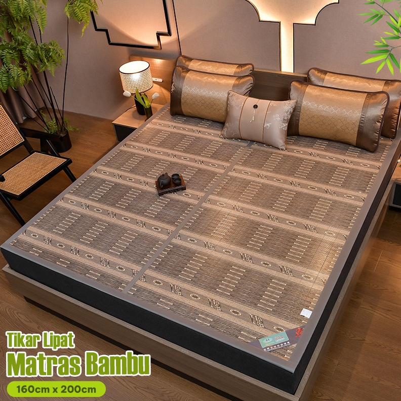 TEBARU Tikar Pendingin Badan Alas Tidur Jepang Korea  Tikar Bambu Tatami  Tikar Klasik Alas Tempat T