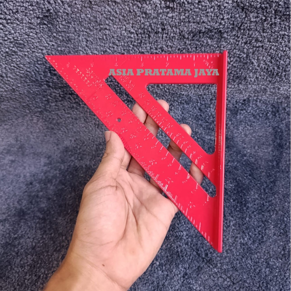 

Penggaris Siku Multifungsi Sudut 90 Derajat Mistar Triangle Ruler Pasekon Penggaris Tukang Aluminium