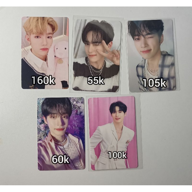 Photocard zhang hao, sung hanbin, kim jiwoong zb1 zerobaseone yura yura