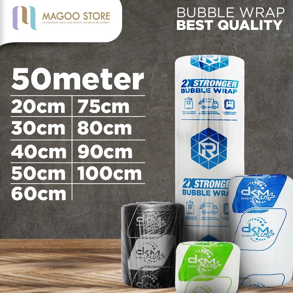 

Siap Kirim Bubble Wrap Roll Premium Rusfet 5m Plastik Bubble Packing DKM PLUS