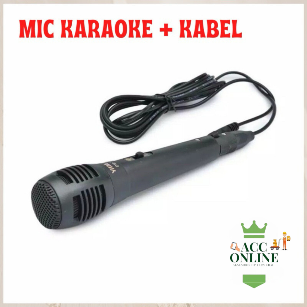MICROPHONE KABEL COLOKAN KECIL 3.5 MM Dan Besar MIC KARAOKE MIK NYANYI