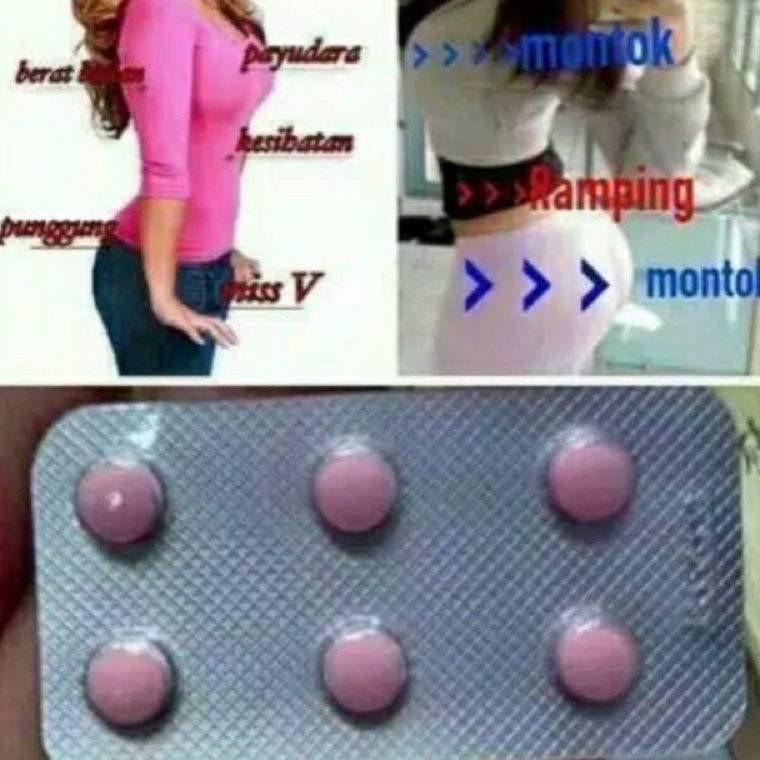 Pil Hormon Montok Payudara Bokong Pil Hormon Made in Cina  pil hormon china per strip KODE X8O4