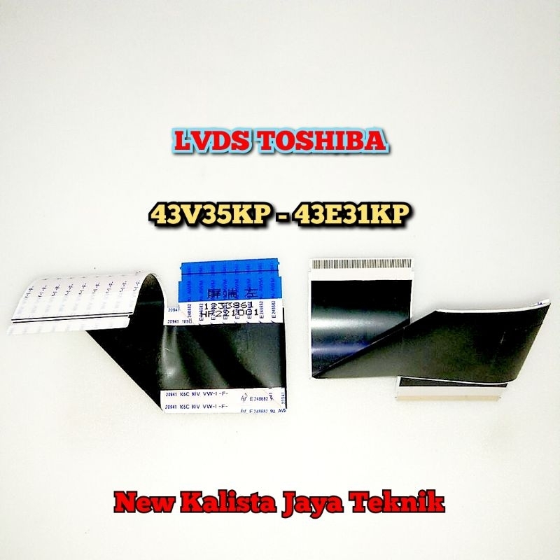 KABEL LVDS TCON TV TOSHIBA 43V35KP 43E31KP ORIGINAL KABEL FLEXIBLE TV 43E31 43V35 KABEL FLEXIBLE TCO
