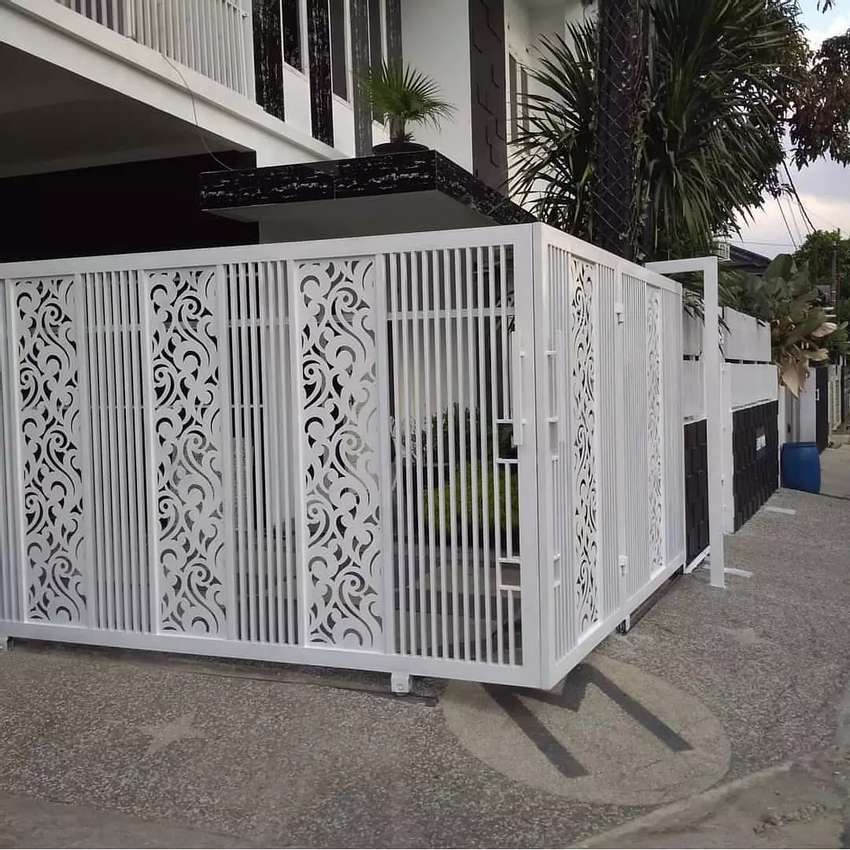 pagar minimalis plat cutting laser