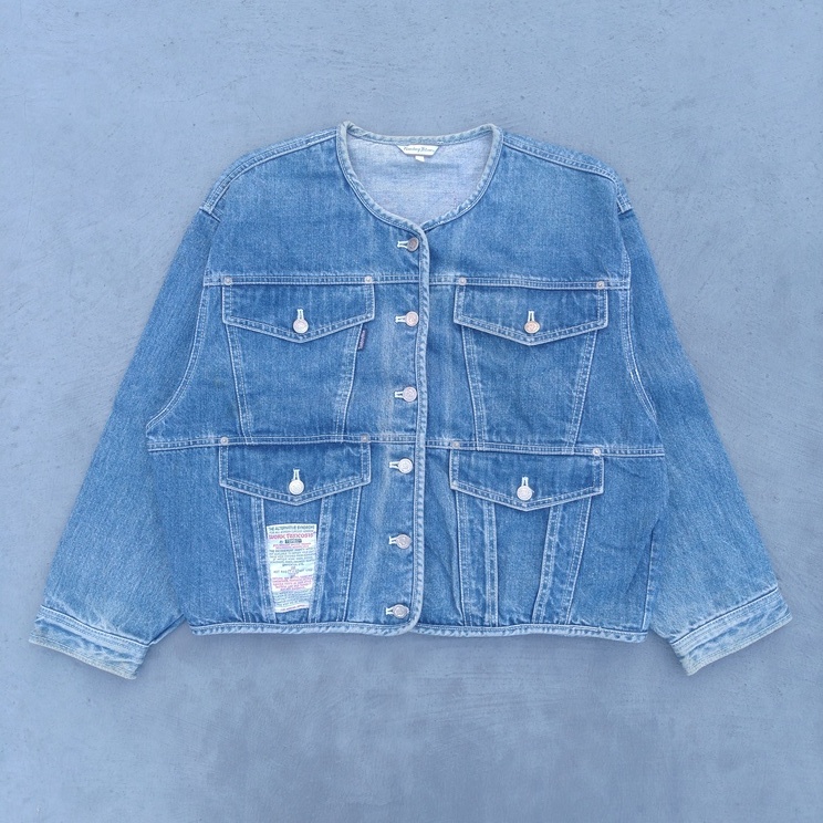 Jaket Jeans Jaket Denim Jaket Trucker Denim Jaket Crop Jaket Vintage Jaket Cewek Jaket Cowok Jaket S