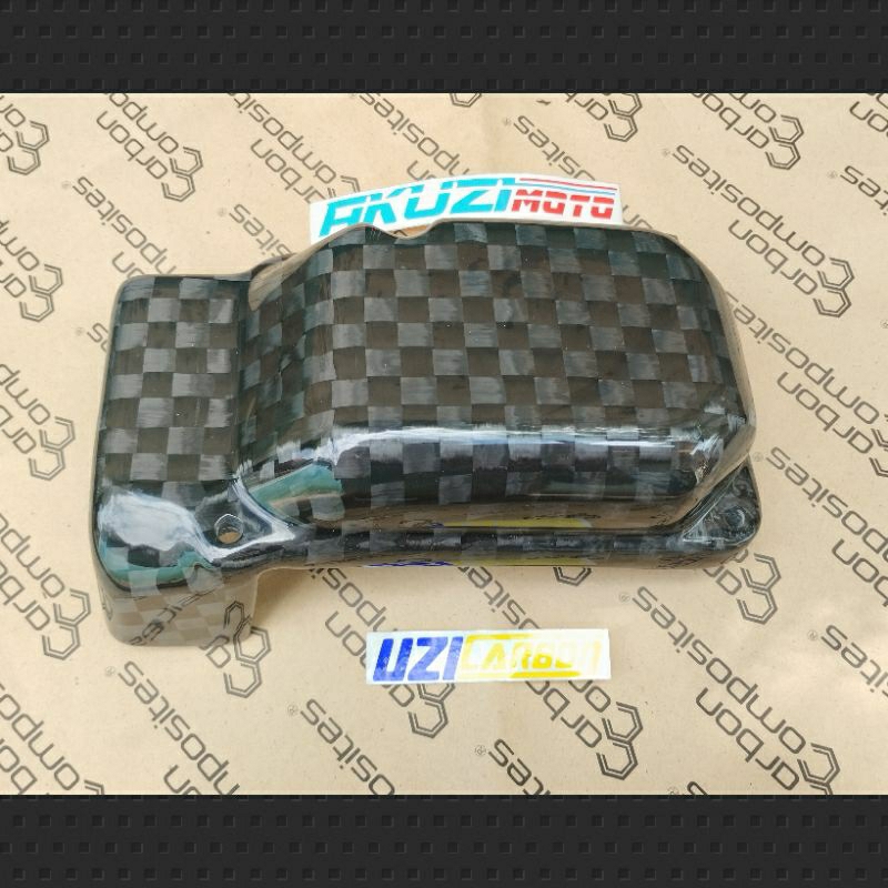 Cover Tutup Atas CVT MIO SPORTY SMILE Carbon Kevlar