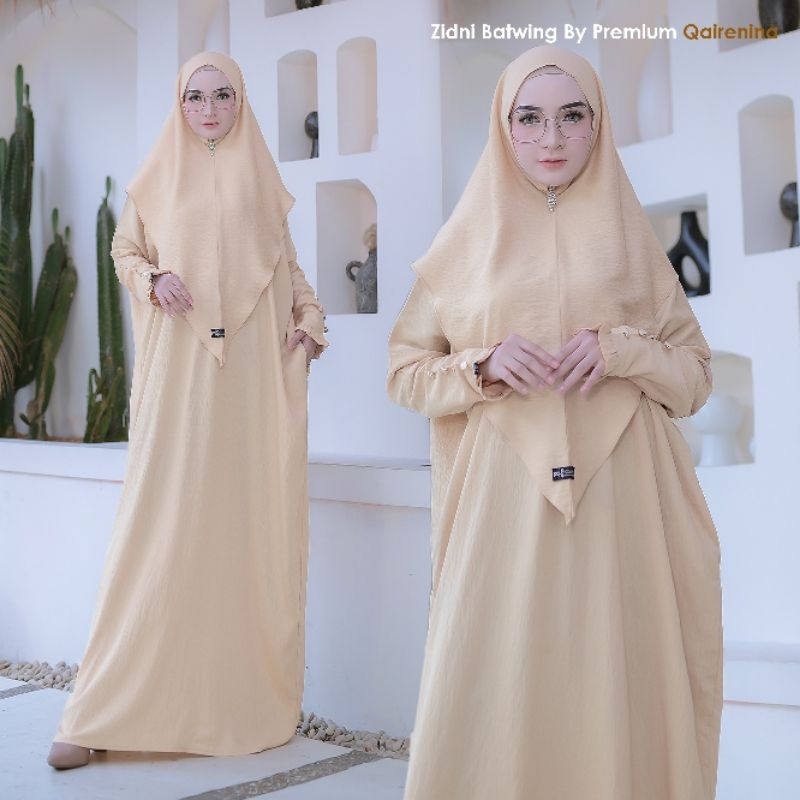 Zidni Abaya Gamis Batwing set haji umroh