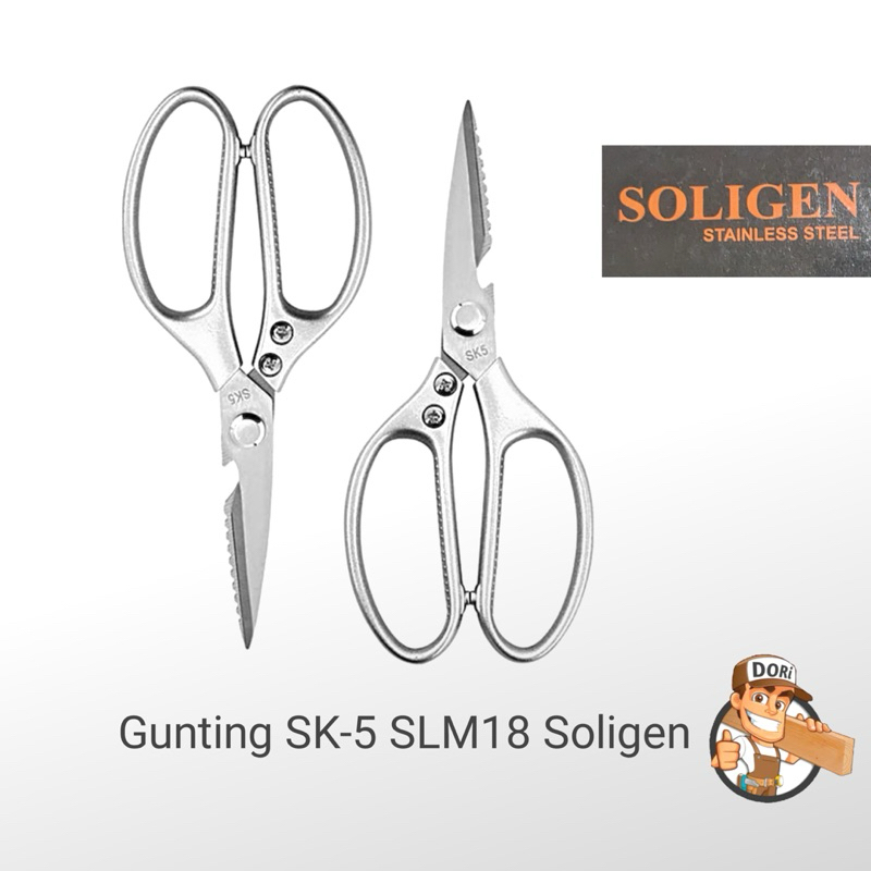 

Gunting Serbaguna SK5 Gunting Soligen SLM18 Tajam dan Awet