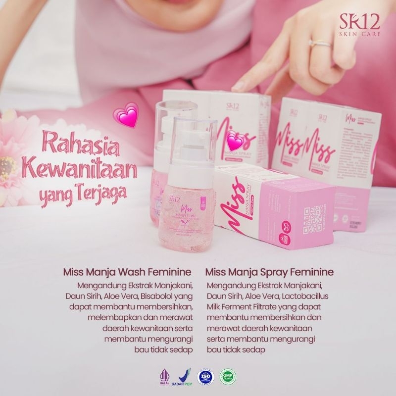 MISS MANJA WASH & MISS MANJA SPRAY SR12/ SABUN MISS V / MERAPATKAN