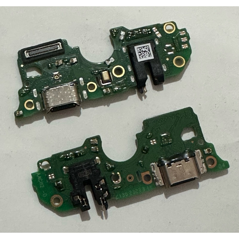 papan cas/ui board pcb konektor charger+mic+hf oppo A58/A58 4G original copotan