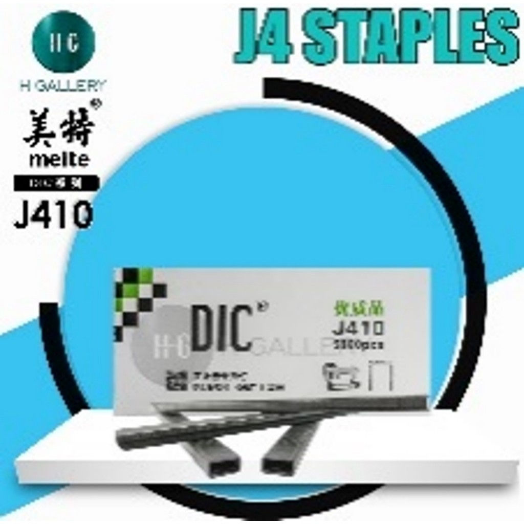 

DIC - PAKU STAPLES U 410J / 410 J / J410 / J 410 / 410-J - ISI 5.000 PCS *S