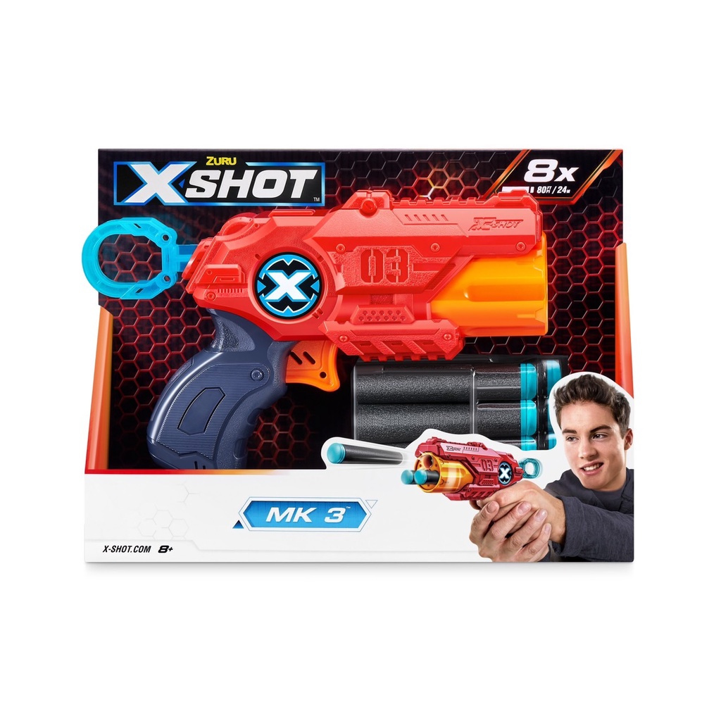 ZURU XSHOT - Mainan Blaster XSHOT New Excel MK-3