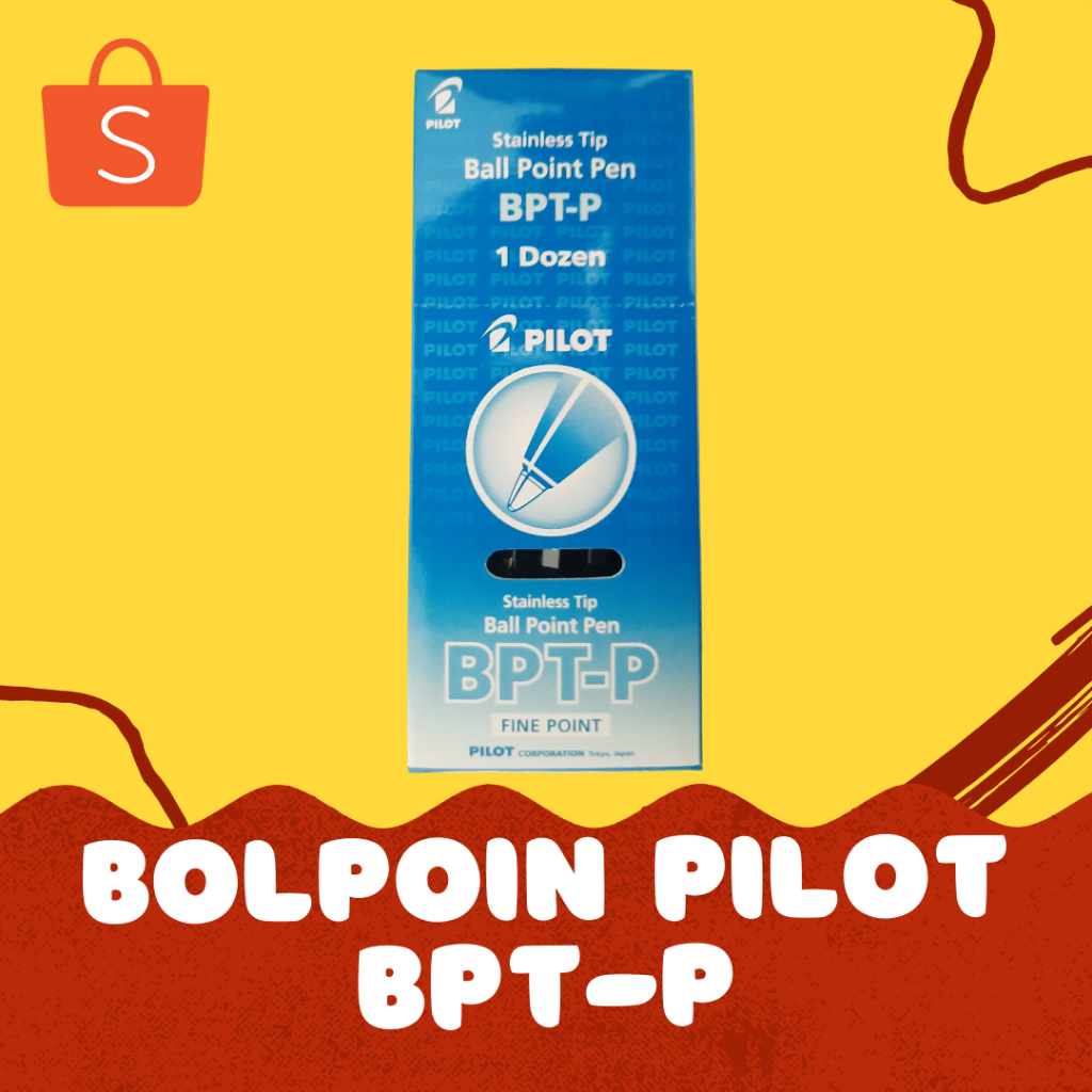 

Pulpen / Bolpoin Pilot BPT-P Warna Biru, Hitam, Merah