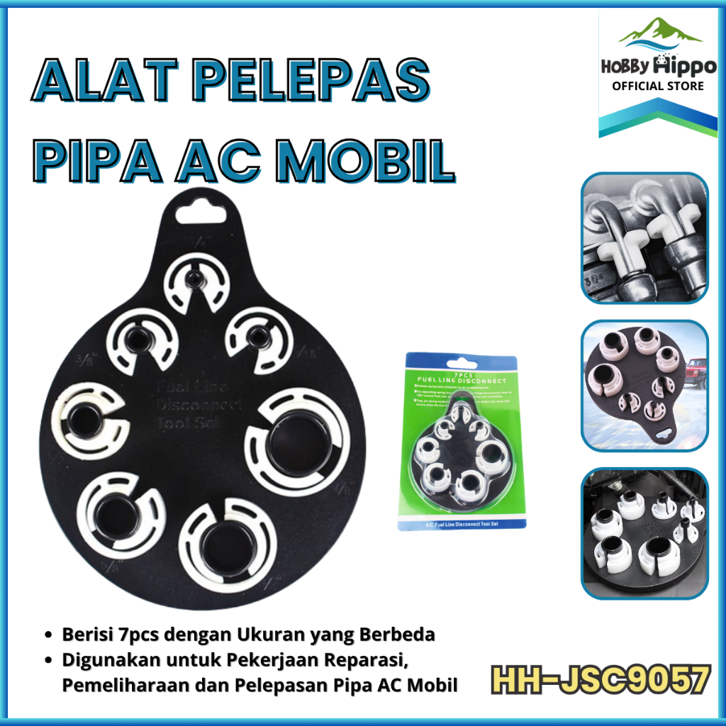 [COD] AKSESORI ALAT PERBAIKAN AC MOBIL 7PCS / PENGHILANG PIPA MINYAK JS-C9057