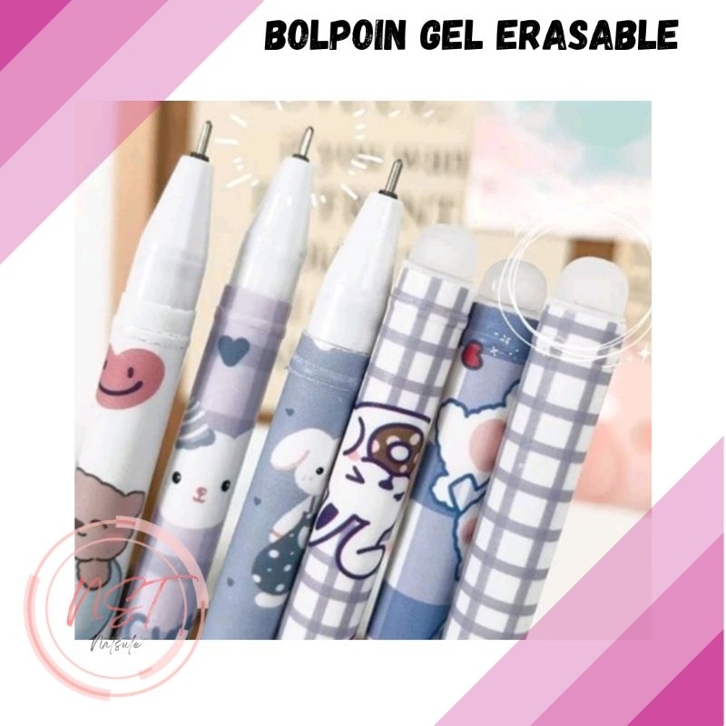 

Bolpoin Gel Erasable Karakter Lucu Random Bisa Dihapus